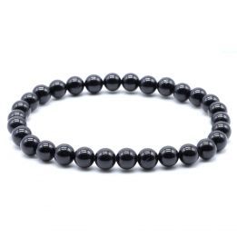 Pulsera 6mm Turmalina negra
